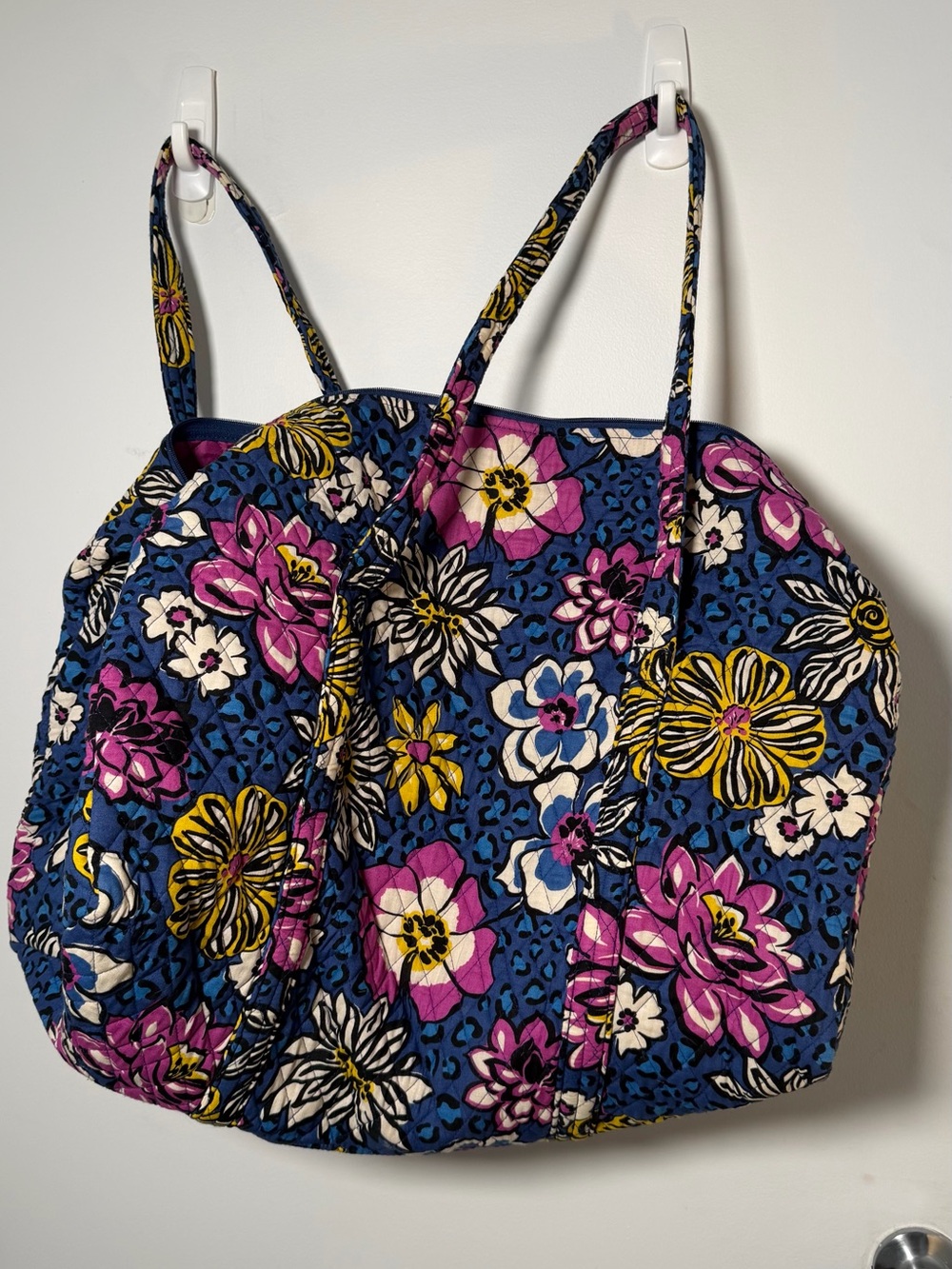 Vera Bradley Quilted Floral duffle bag - Blue, Pink & Yellow